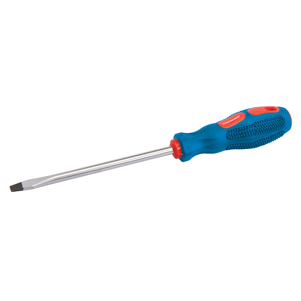 Silverline Slotted Flared Screwdriver, 8 x 150mm
