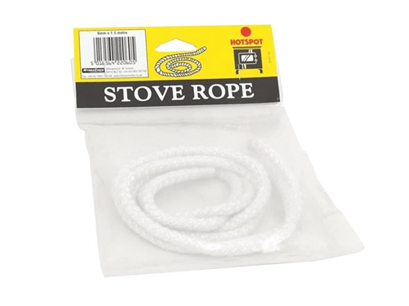 Hotspot Heat-Resistant Stove Rope, 6mm x 25m Reel