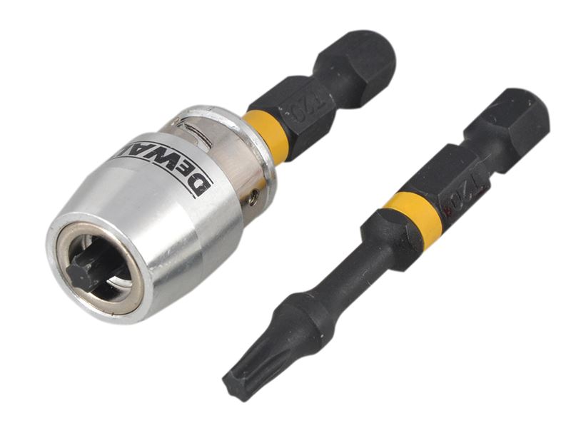 Dewalt Brocas de Impacto Torsión TX0 50mm con Manga Magnética (Paquete de 2)