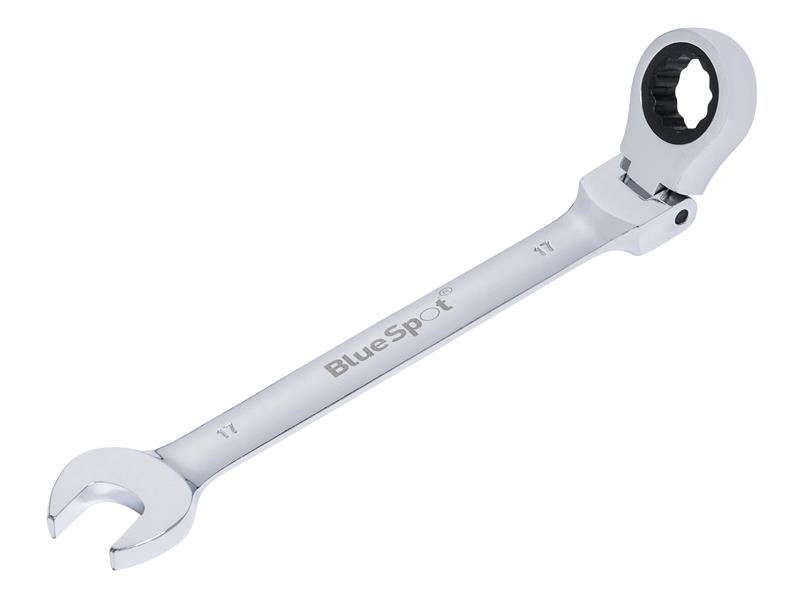 BlueSpot Llave de Trinquete Flexible 17mm Cabezal 180°