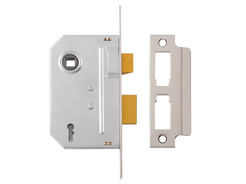 Yale PM320 3-sleutels-vergrendeling voor binnendeuren, Chroom, 65mm