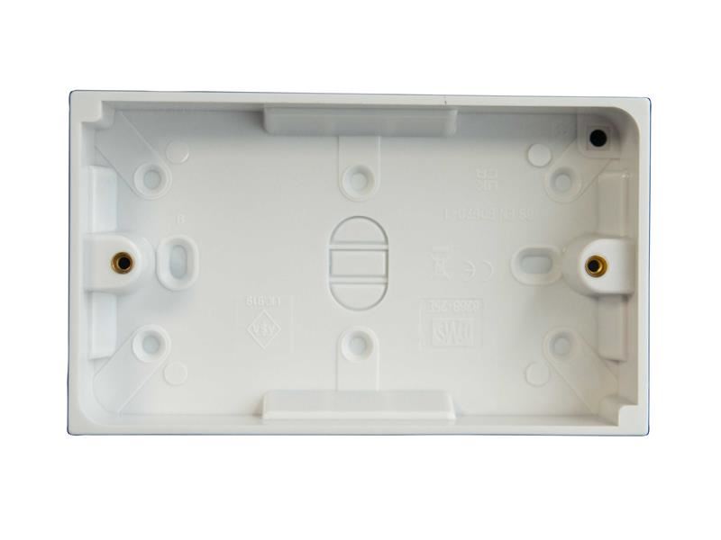 Dencon 2-Gang Pattress Box, 25mm