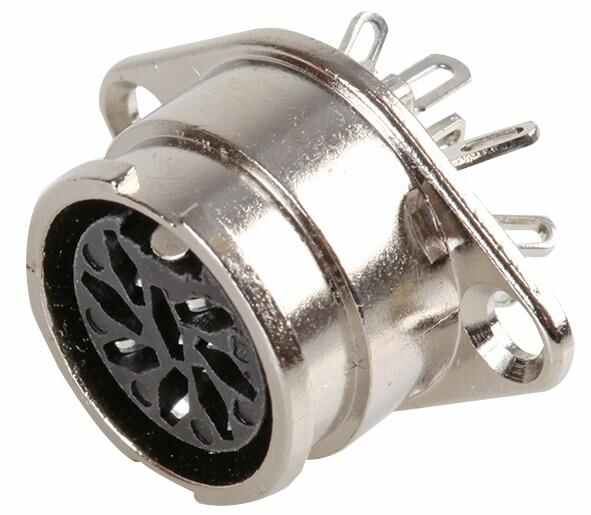 Prehkeytec 8-Pin Chassis Socket with Solder Termination