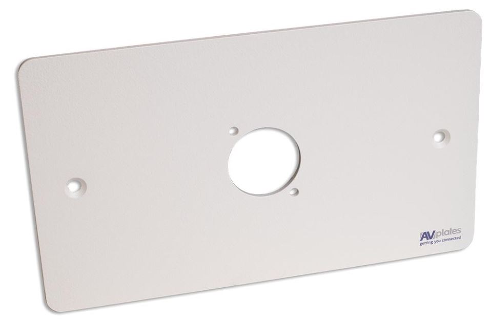 AVPLATES 2ギャング Dシェル 壁用プレート 白色 86x146mm