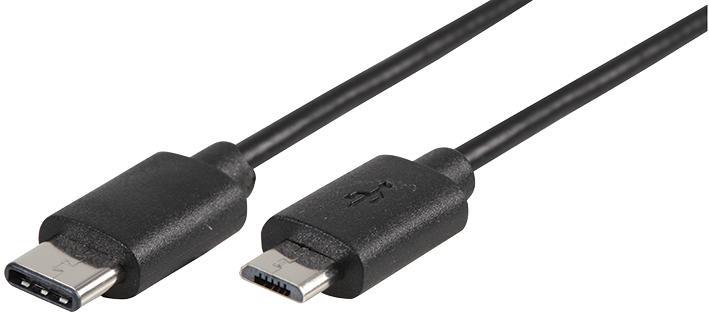 PRO SIGNAL - Câble USB-C vers Micro B USB 2.0, 3m Noir