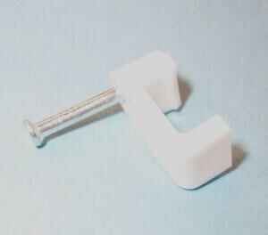 PRO POWER Attaches-câbles blancs pour câbles 2,5mm, Lot de 100