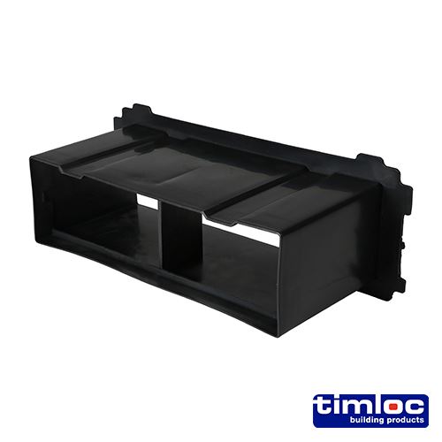 Timco Timloc Through-Wall Cavity Sleeve Extension, Black, 229 x 76mm