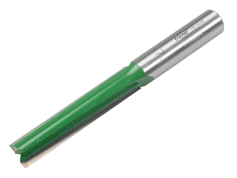 Trend C172 Fraise pour défonceuse 2 coupants TCT, 12mm x 63mm