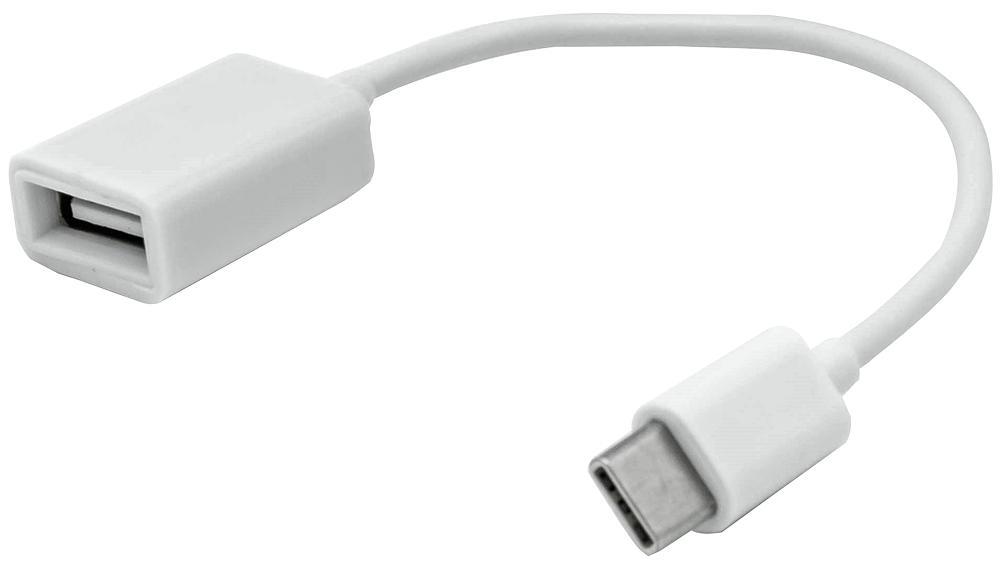 DYNAMODE USB-C to USB 3.0 Female OTG 어댑터, 160mm, 화이트