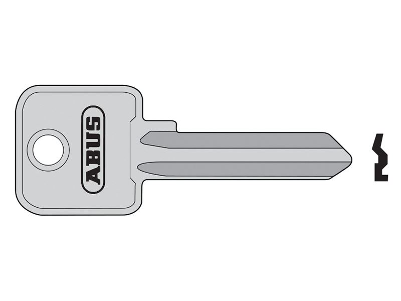 ABUS 機械式鎖匙毛坯 - 90RK/50 (6針)