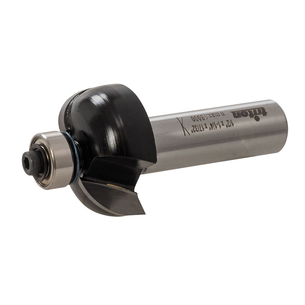 Fraise de quart de rond Triton 1/2 po, Carbure de tungstène, 1-1/4 po x 17/32