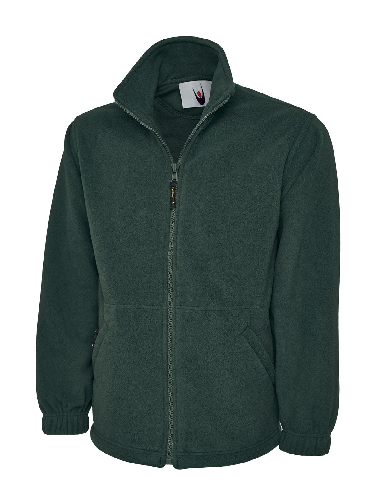 Uneek Unisex Classic Micro Fleece Jacket, Flessengroen, XL
