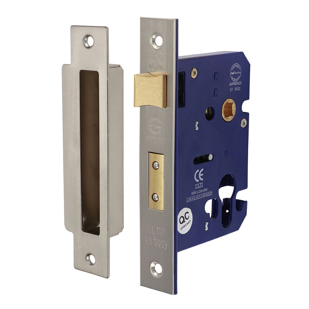 Timco Euro Glas Sashlock, Críochnú Satair Nicitl, Cás 78mm