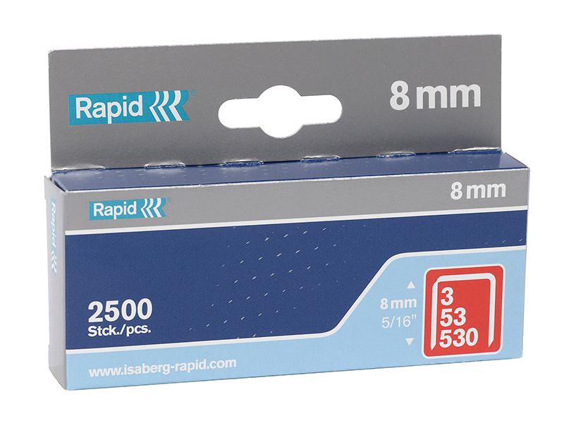 Rapid 53/8B 8毫米鍍鋅碼釘 (2500粒裝)
