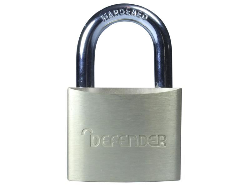 DEFENDER Brass Padlock Twin Pack, 40mm, Brass