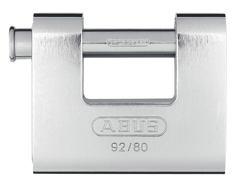 ABUS 92/80mm Κλειδαριά Πόρτας με Σώμα από Χάλκινο και Μεντεσέ από Σκληρυμένο Ατ