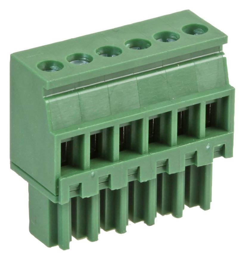 MULTICOMP PRO - Bloc Teirmineála Inshuite 6-Bhealach 8A, 3.5mm Pitch