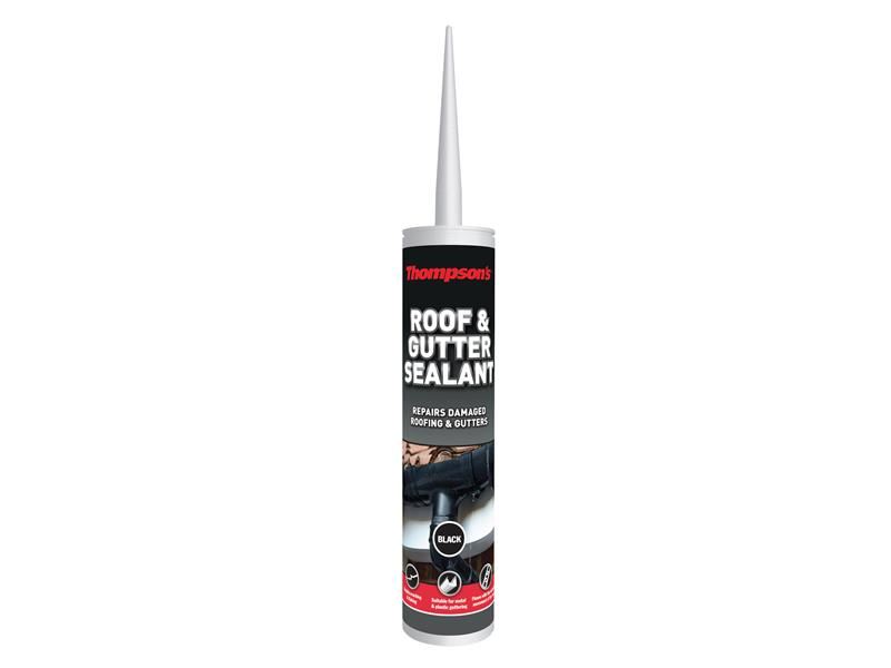 Ronseal Thompson's Sellante Para Techos y Canalones Negro, 310ml