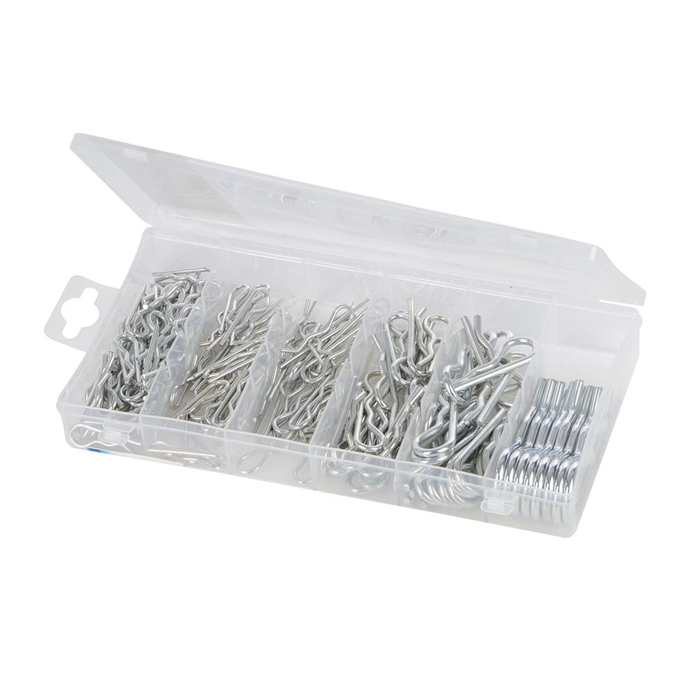 Fixman 'R' Clips Pack, Zinc-Plated Steel, 150pce