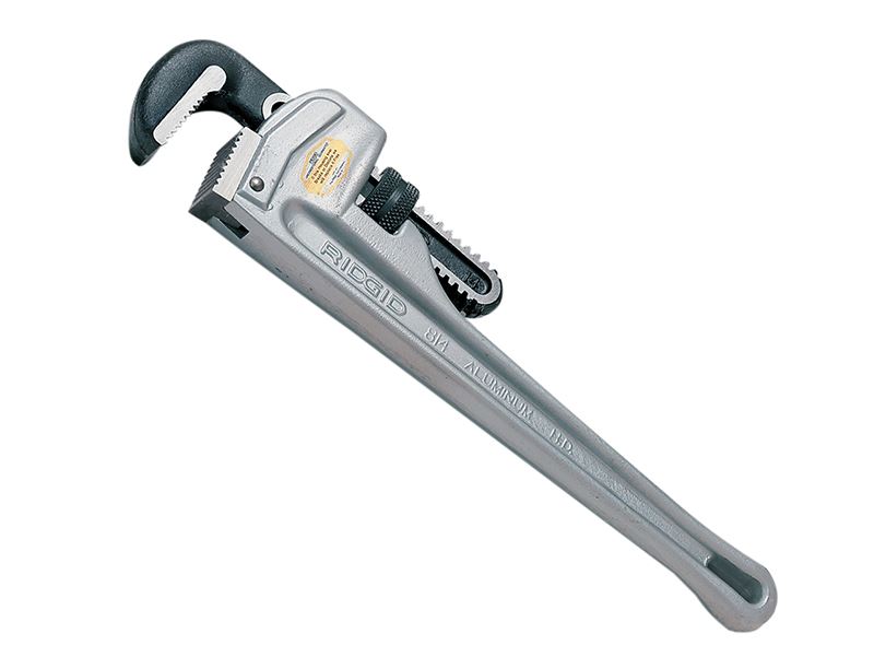 RIDGID Aluminium Straight Pipe Wrench, 450mm (18in)
