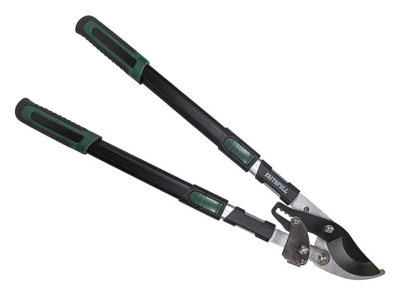 Faithfull Countryman Forbici a Cricchetto Telescopiche Bypass per Potatura, 38m