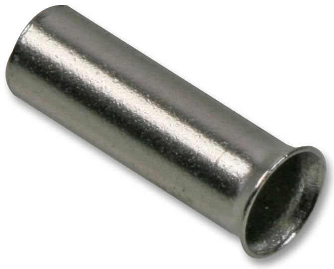 Pro Power Uninsulated Bootlace Ferrules, 1mm² (18AWG), 8mm, Pack of 100