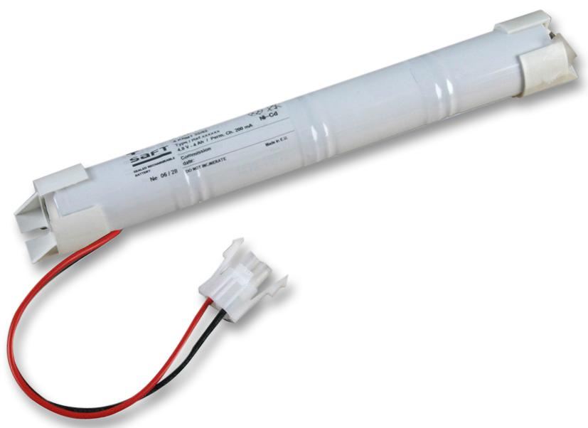 SAFT VTD70C 4.8V Nickel Cadmium Battery Stick, 4x D