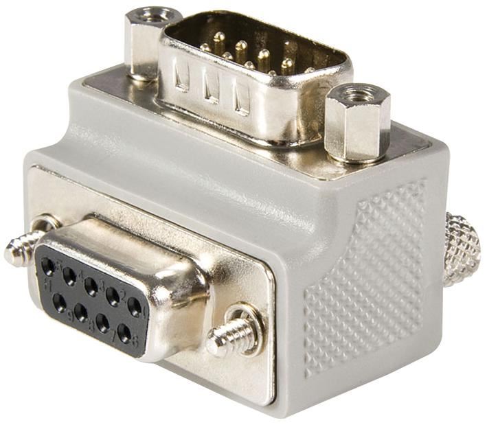 STARTECH Male to Female Right Angle DB9 Seriële Kabeladapter