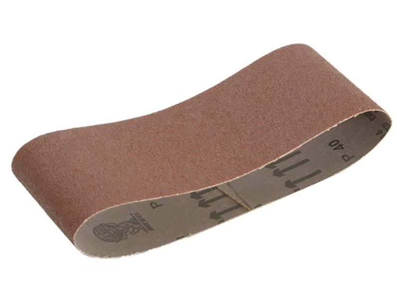 Faithfull Cloth Sanding Belt 400x60mm, 120G, Pack of 3