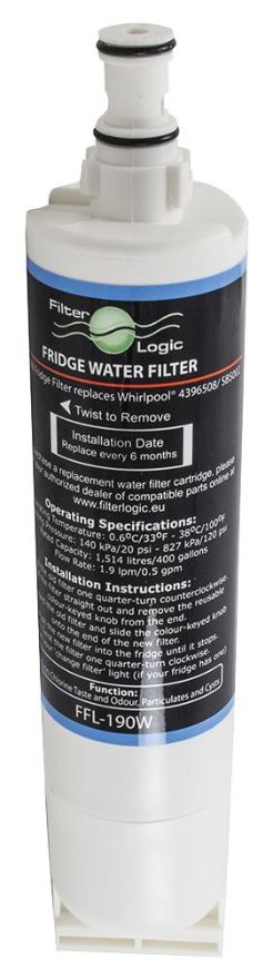 FILTER LOGIC Filtro de Agua para Nevera Compatible con Whirlpool 4396508
