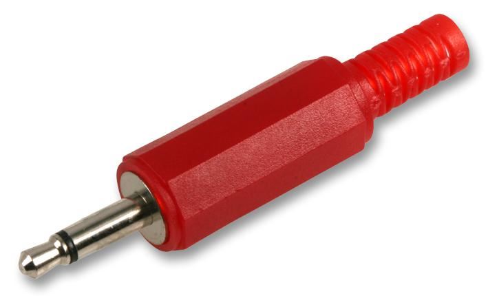 PRO SIGNAL 3.5mm Mono Jack Plug, Red, 2 Pack
