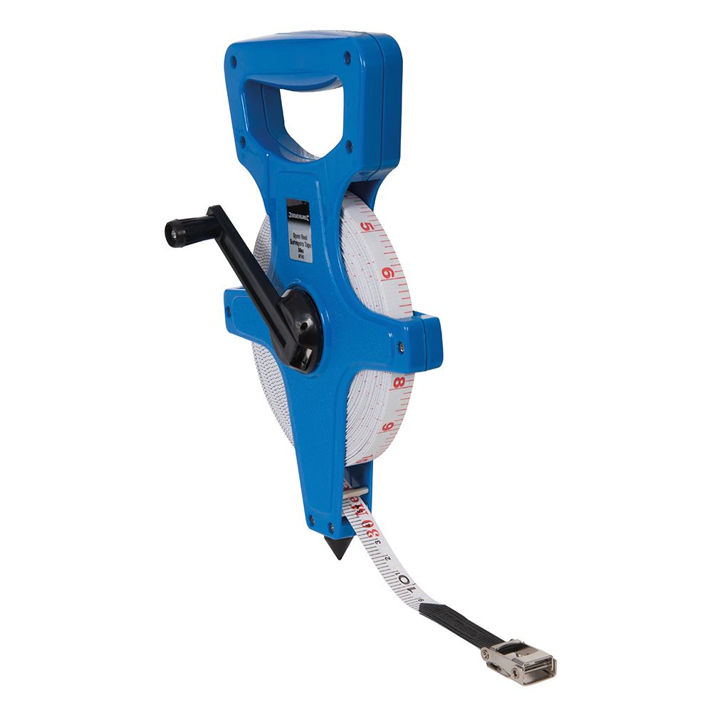 Silverline Open Reel Surveyors Tape, 30m x 13mm