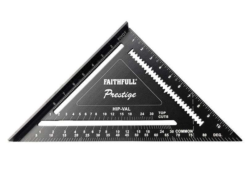 Faithfull - Prestige Segi Empat Cepat Aluminium Hitam 300mm (12in)