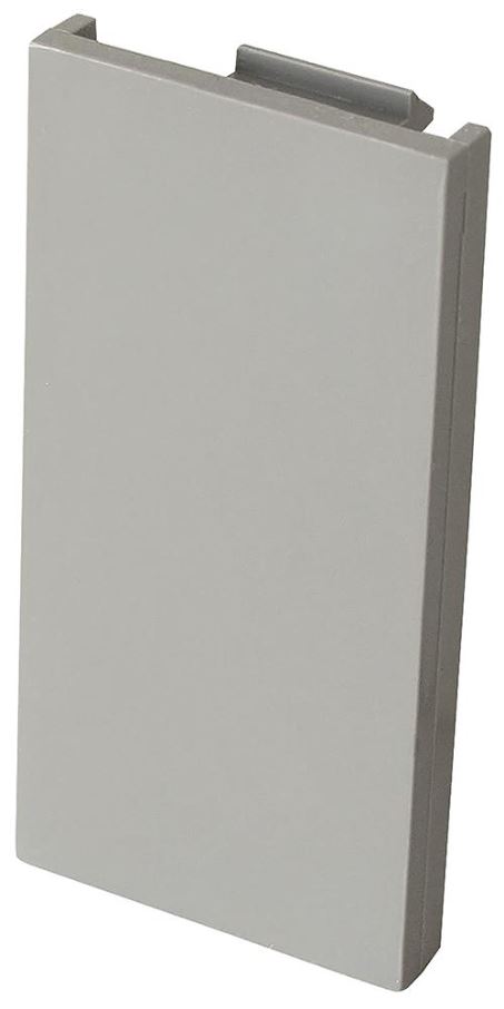 KAUDEN Halve Afdekplaat, Donkergrijs, 25x50mm