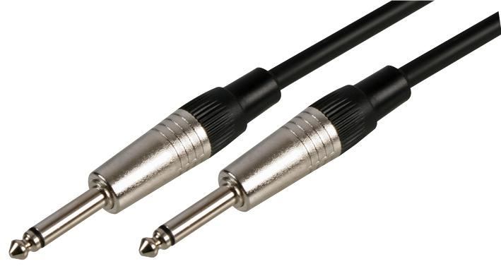 PRO SIGNAL スピーカーケーブル 6.35mmジャックtoジャック 5m ブラック