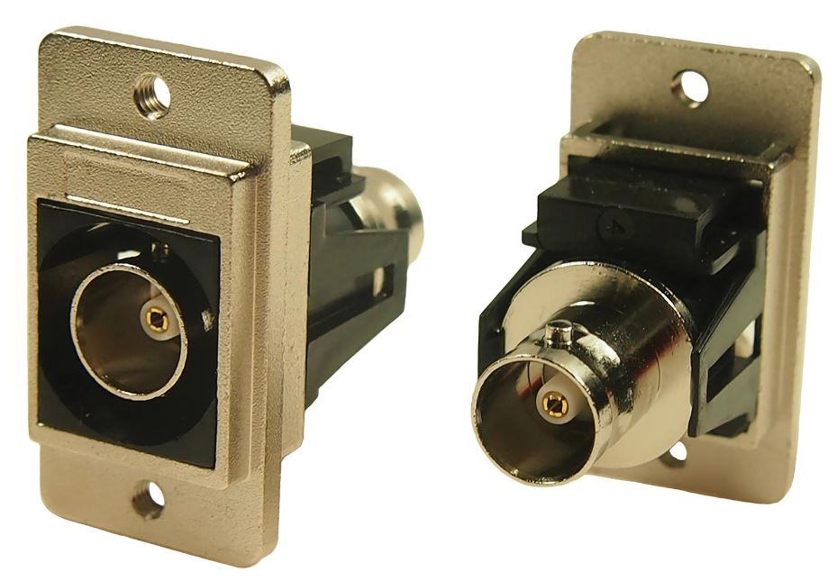 CLIFF - Διπλής Εισόδου Λεπτή Βάση BNC Διασύνδεσης, 75 Ohm, Νικελιωμένη