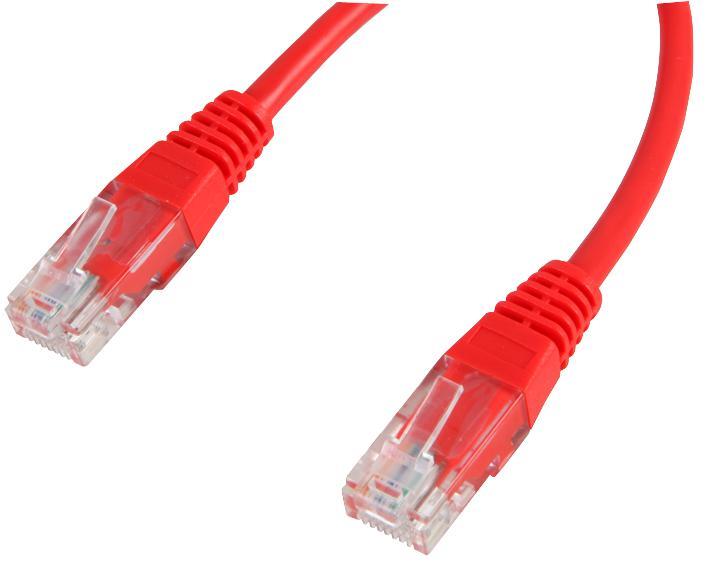 PRO SIGNAL RJ45 Ethernet-Patchkabel mit CCA-Leitern, 15m Rot