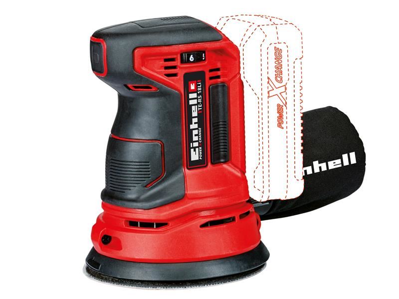 Einhell TE-RS 18 Li Solo Power X-Change Sander Rothlach 18V Gan Aonad Ceallraí