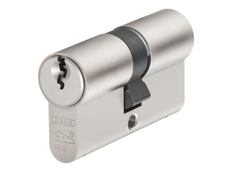 ABUS E60NP Euro Double Cylinder, Nickel Pearl, 30mm/40mm, Boxed
