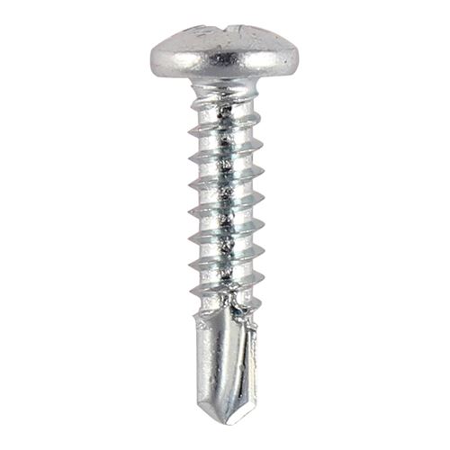 Timco - Vis autoforeuses zinguées pour tôle, 8x25mm, Lot de 1000