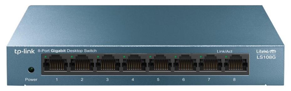 TP-Link LiteWave Lascthacha Giobabit Eatraithe 8-Phort