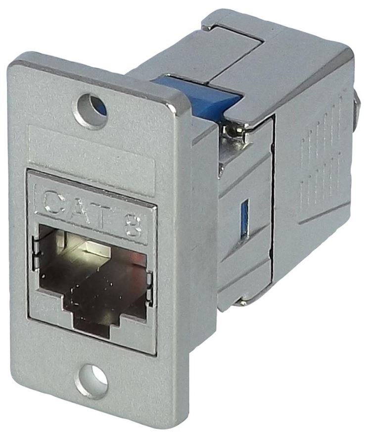 TUK Presa Pannello Keystone CAT8, Scudo Argento