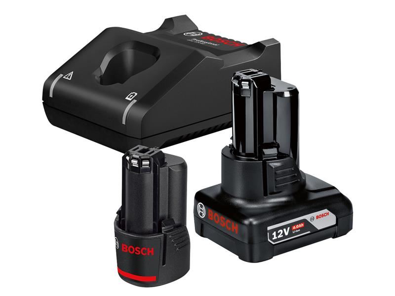 Bosch GBA 12V 锂电池及快速充电器套装 (含2.0Ah及4.0Ah电池)
