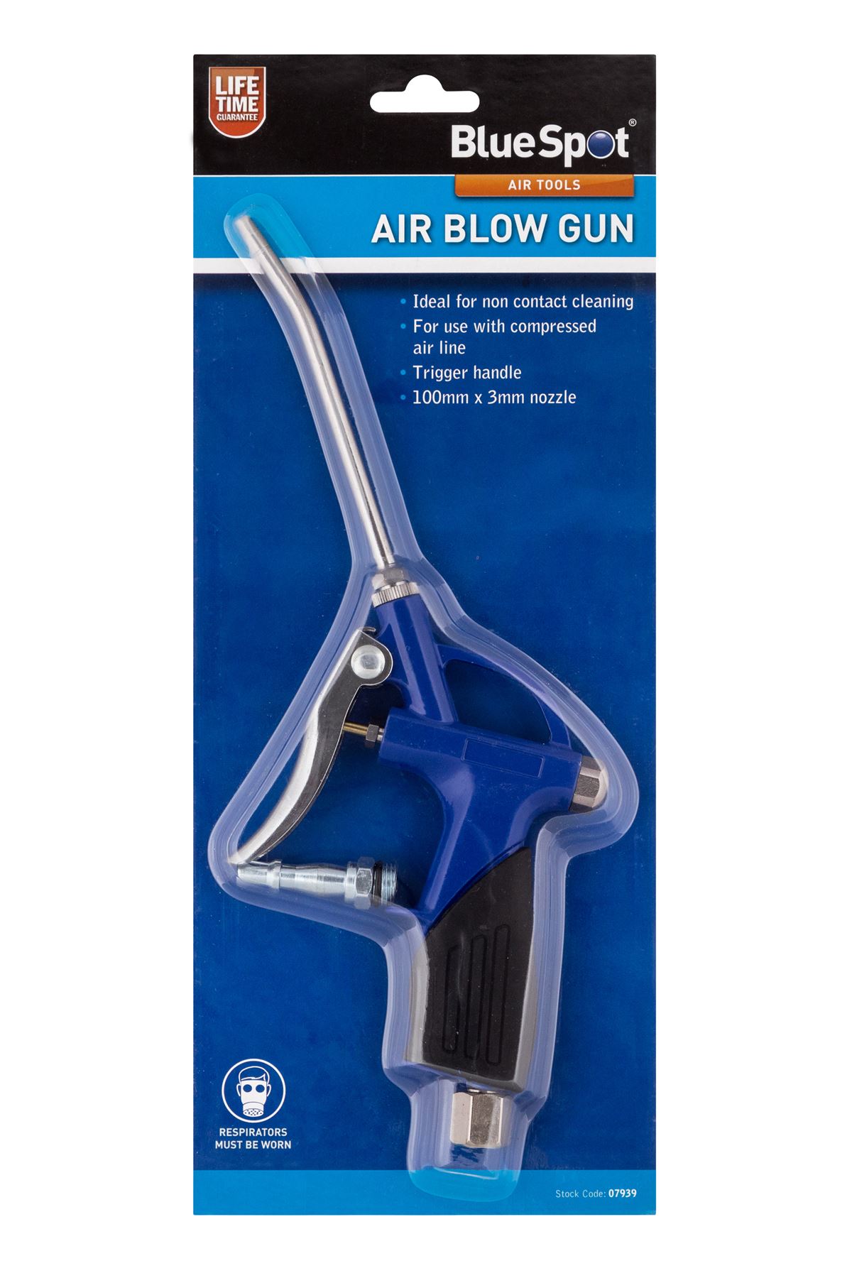 Blue Spot Tools 3mm 노즐 공기 송풍건 (100mm)