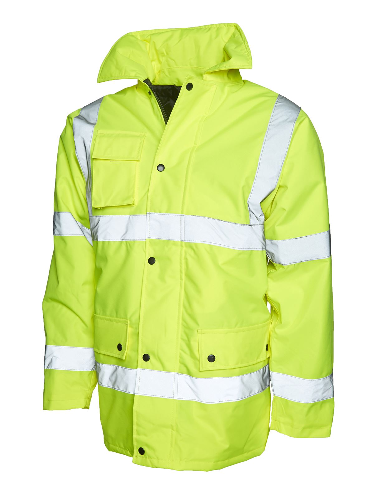 Uneek Unisex High-Vis Road Safety Jacket - Yellow, 5XL
