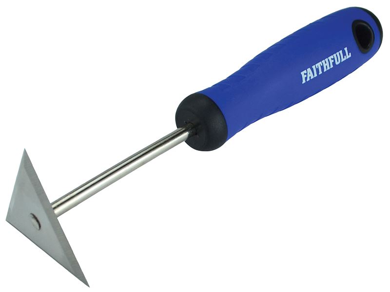 Faithfull Soft-Grip Triangular Shave Hook, Stainless Steel, 210mm