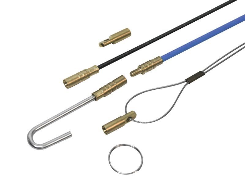Faithfull Kit de Hastes em Fibra de Vidro para Fios, 15 Peças, 10 x 1000mm