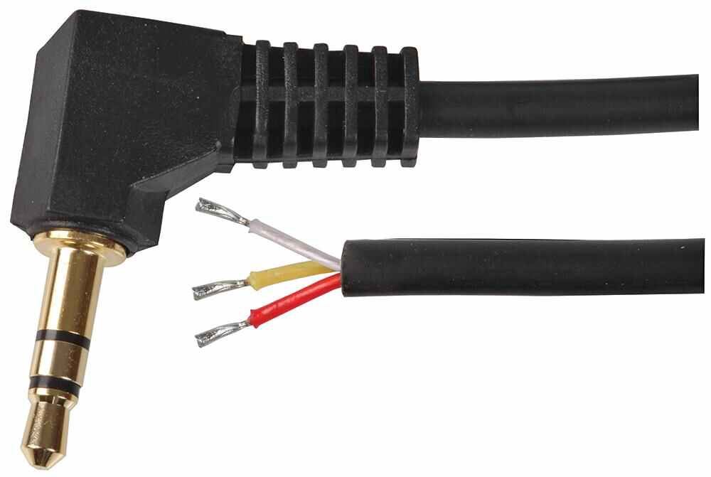 Pro Signal - Câble audio jack 3,5mm stéréo à bouts nus, 2m noir
