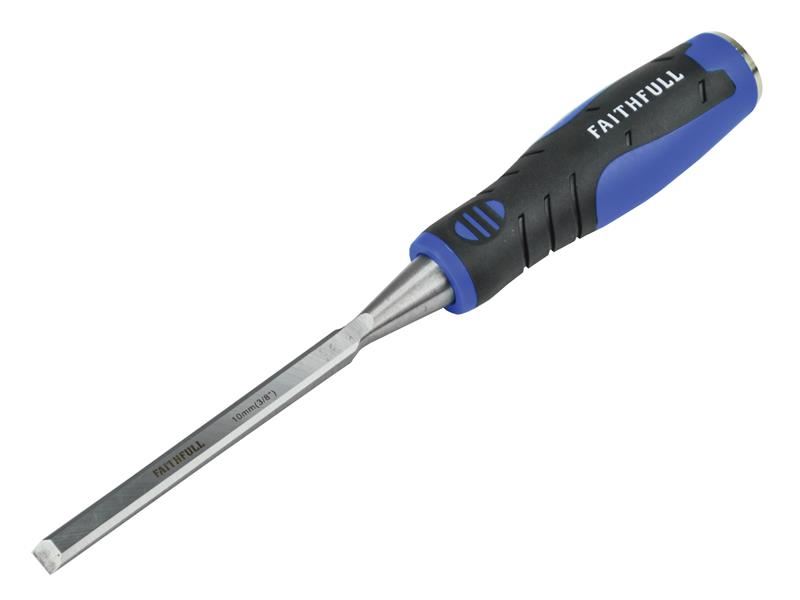 Faithfull Scalpello a Spigolo Smussato 10mm (3/8in) con Impugnatura Morbida