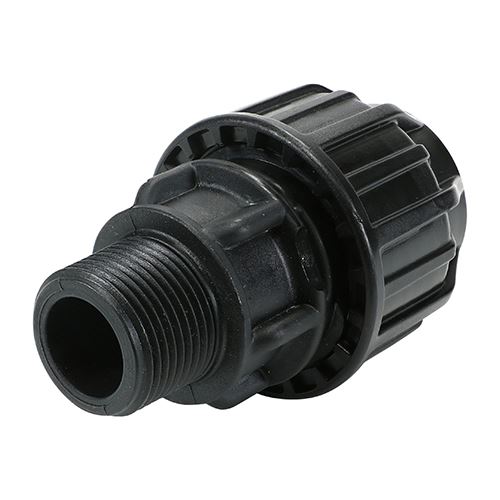 Timco - T-astóir Fireann 25mm x 3/4 Orlach do Phíopa MDPE